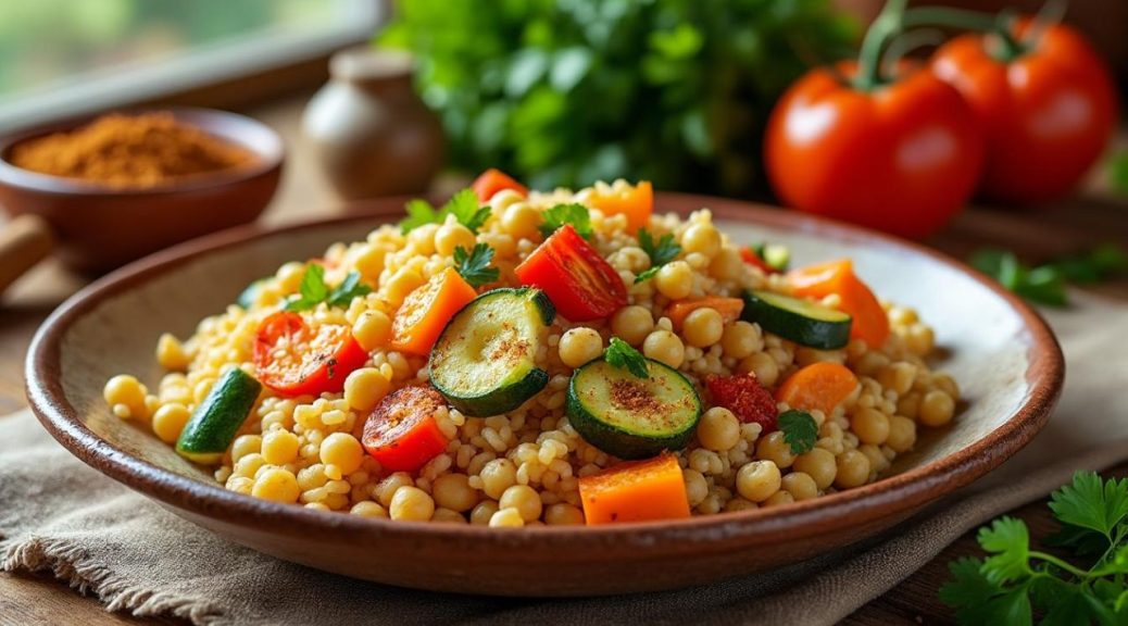 découvrez comment préparer un couscous vegan savoureux en remplaçant la viande par des pois chiches et du seitan, pour un plat gourmand et végétalien.