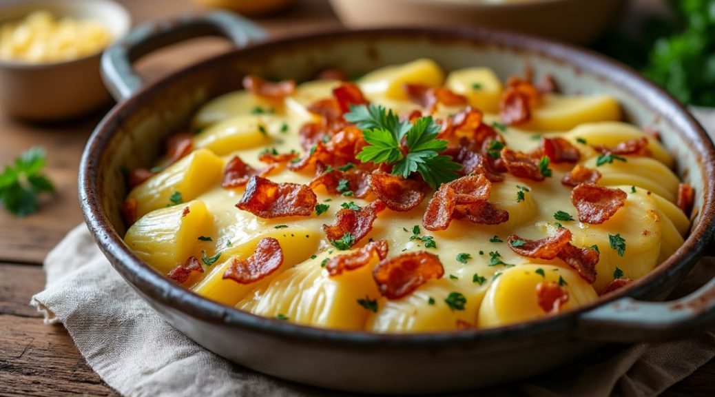découvrez une recette légère de ch'tiflette où les traditionnelles pommes de terre sont remplacées par des endives (chicons) pour une variante savoureuse et moins calorique.
