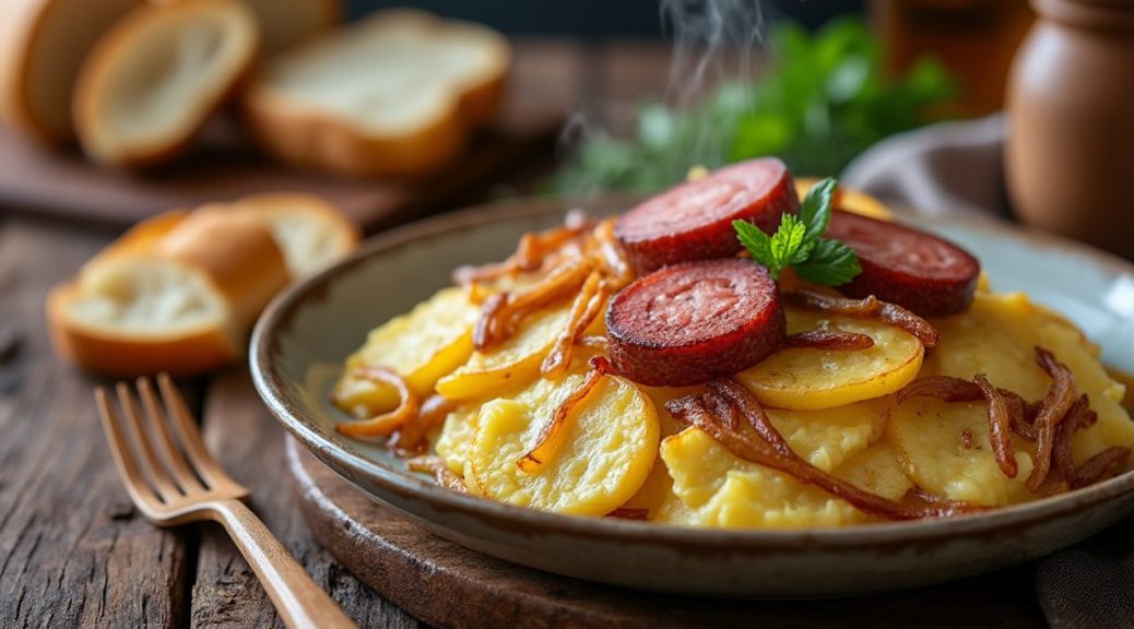découvrez la tartiflette franc-comtoise revisitée avec l'option savoureuse de la saucisse de morteau, une spécialité gourmande et authentique à ne pas manquer.