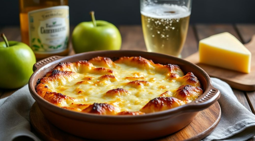 découvrez la tartiflette normande, une délicieuse variation de la recette traditionnelle avec du camembert fondant et un soupçon de cidre pour une explosion de saveurs authentiques.