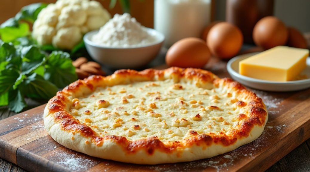 découvrez notre recette de pâte à pizza au chou-fleur, une alternative saine, keto et sans gluten pour des repas savoureux et légers.