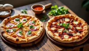découvrez nos meilleures recettes de pizza au poulet, déclinées en versions curry ou barbecue : des idées savoureuses et faciles à préparer.